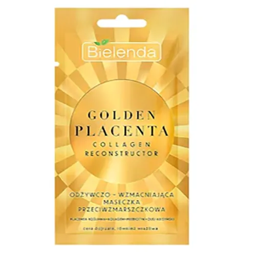 Bielenda Golden Placenta Collagen Reconstructor, Odżywczo-wzmacniająca maseczka przeciwzmarszczkowa