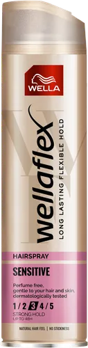 Wella Wellaflex, Sensitive, Hairspray (Lakier do włosów mocno utrwalający) - 1