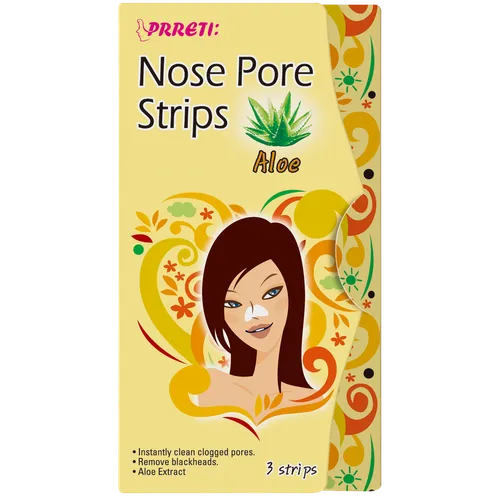 Prreti Nose Pore Strips Aloe (Oczyszczające plastry na nos `Aloes`)