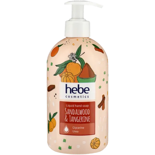 Hebe Cosmetics, Liquid Hand Soap Sandalwood & Tangerine (Mydło w płynie `Drzewo sandałowe i mandarynka`)