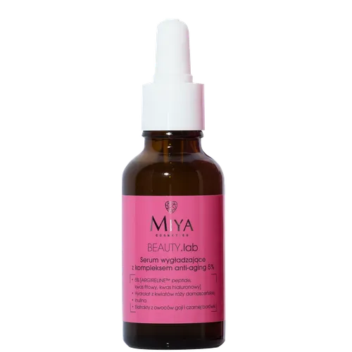 Miya Cosmetics Beauty.Lab, Serum wygładzające z kompleksem anti-aging 5%