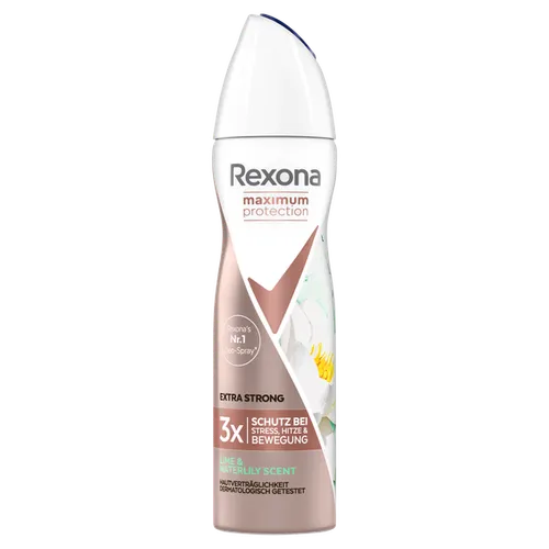 Rexona Maximum Protection, Extra Strong Lime & Waterlily Scent Deo-Spray (Antyperspirant w sprayu dla kobiet)