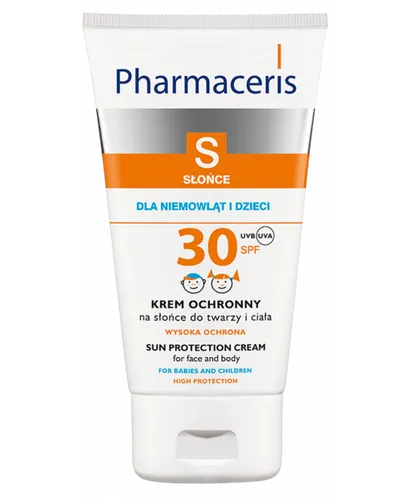 Pharmaceris S, Krem ochronny do twarzy i ciała dla niemowląt i dzieci SPF 30 - 2