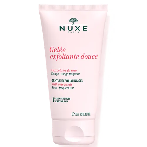 Nuxe Gelee Exfoliante Douce aux Petales de Rose (Peeling złuszczający delikatnie do twarzy z płatkami róży)
