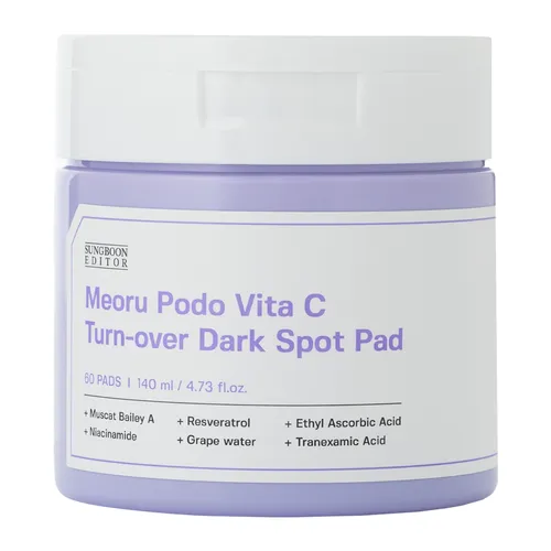 Sungboon Editor Meoru Podo Vita C, Turn -Over Dark Spot Pad (Rozjaśniające płatki do twarzy)