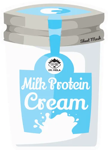 Dr. Mola Milk Protein Cream Sheet Mask (Kremowa maseczka w płachcie `Proteiny mleka`)
