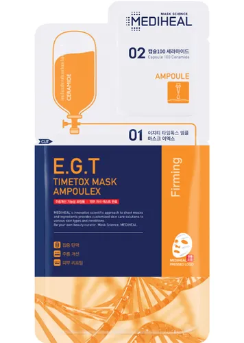Mediheal E.G.T, Timetox  Ampoule Mask Ex Firming (Maska - ampułka odmładzająco-przeciwzmarszczkowa) - 2