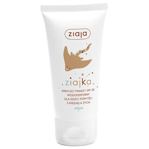 Ziaja Ziajka, Krem do twarzy SPF 30 wodoodporny dla dzieci powyżej 3 miesiąca życia