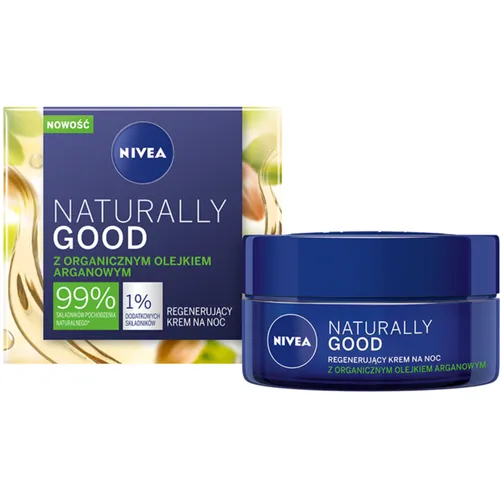Nivea Naturally Good, Regenerujący krem na noc z olejkiem arganowym