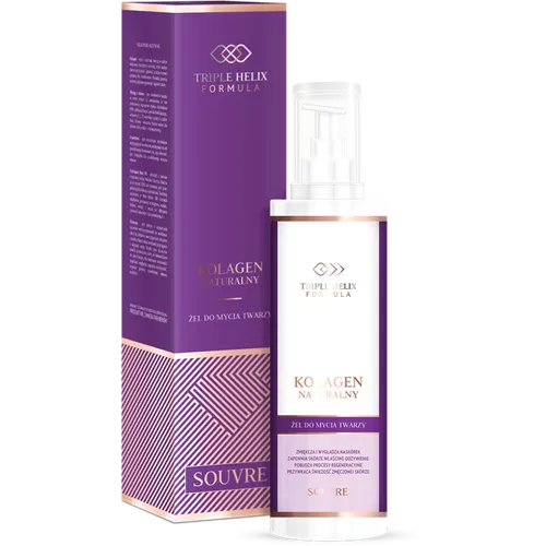 Souvre Triple Helix Formula, Kolagen Naturalny, Żel do mycia twarzy