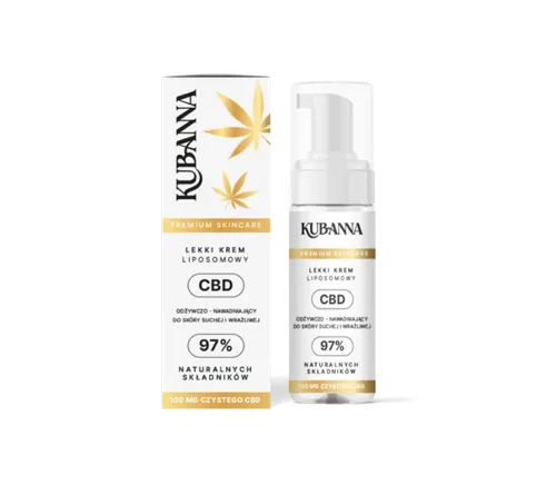 Kubanna Nawilżający krem CBD liposomowy do cery wrażliwej/suchej