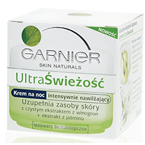 Garnier Ultra Świeżość, Krem na noc intensywnie nawilżający (stara wersja)