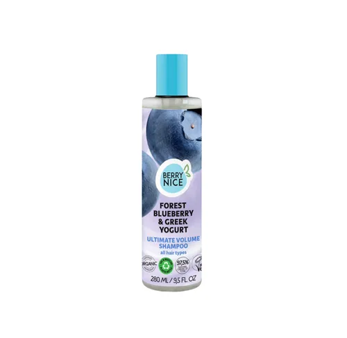 Berry Nice Forest Blueberry & Greek Yogurt, Ultimate Volume Shampoo (Borówka i Jogurt Grecki, Szampon zwiększający objętość)