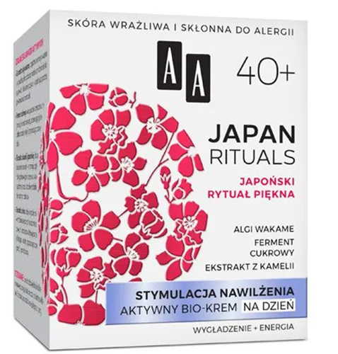AA Japan Rituals Japoński Rytuał Piękna, Aktywny bio-krem na dzień 40+ `Stymulacja nawilżenia`