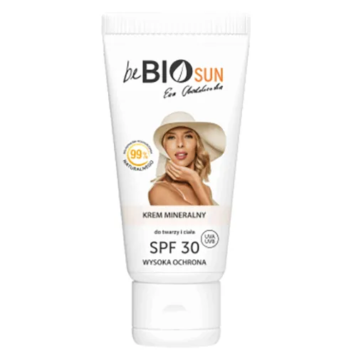 beBIO Sun, Krem do twarzy i ciała z filtrem mineralnym SPF 30