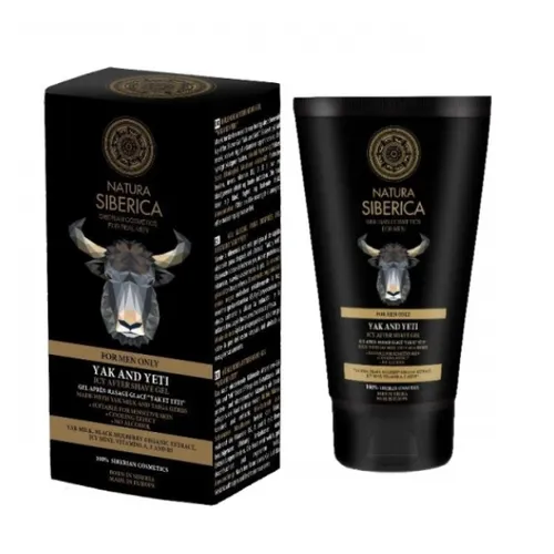 Natura Siberica For Real Men Only, Chłodzący żel po goleniu `Jak i yeti`