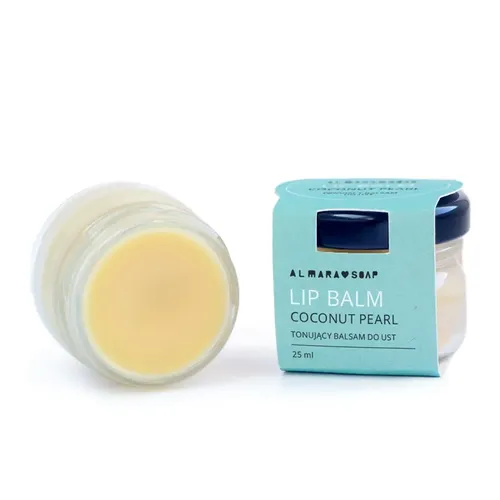 Almara Soap Coconut Pearl Lip Balm (Kokosowy balsam do ust)
