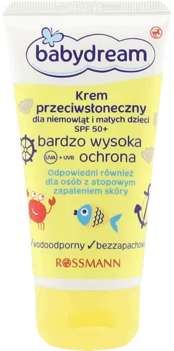 Babydream Krem przeciwsłoneczny SPF 50+ (nowa wersja) - 1