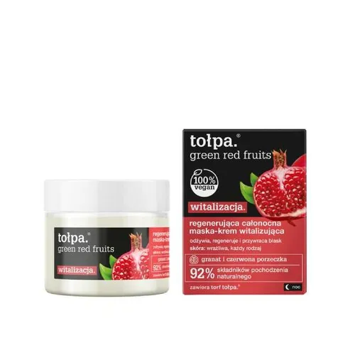 Tołpa Green, Czerwone owoce, Regenerująca całonocna maska witalizująca [Green Red Fruits, Witalizacja, Regenerująca całonocna maska-krem witalizująca] - 1