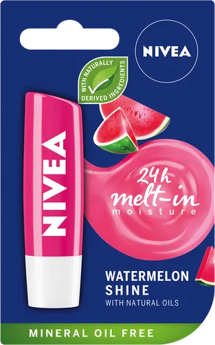 Nivea Watermelon Shine, 24h Melt-in Moisture (Arbuzowa pomadka ochronna) - 1