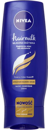 Nivea Hairmilk, Mleczna odżywka pielęgnująca do włosów o strukturze grubej