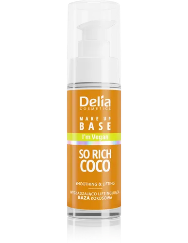 Delia Make Up Base So Rich Coco (Wegańska baza wygładzająco-liftingująca SPF20)