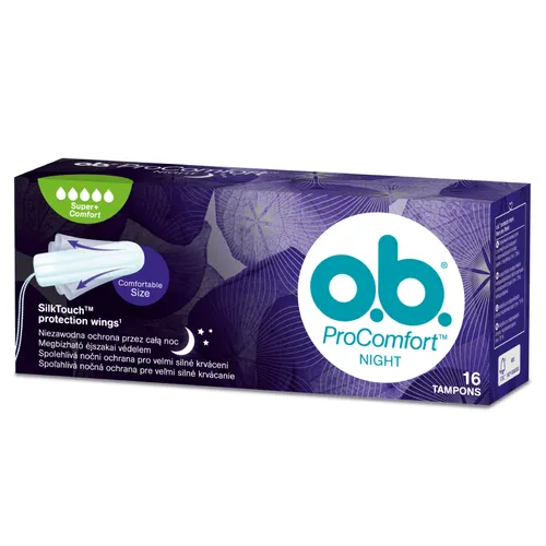 O.B. ProComfort Night  Super+ Comfort, Tampony do stosowania w nocy - 1