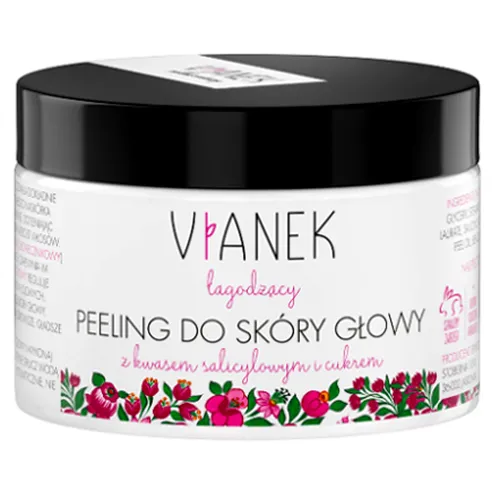 Vianek Seria Różowa, Łagodzący peeling do skóry głowy