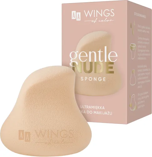 AA Wings of Color Gentle Nude, Sponge (Ultramiękka gąbka do makijażu)