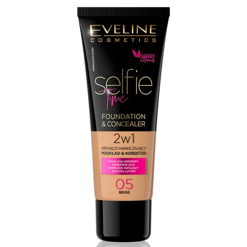 Eveline Cosmetics Selfie-Time Foundation & Concealer (Kryjąco-nawilżający podkład-korektor 2 w 1)