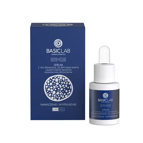 BasicLab Dermocosmetics Esteticus, Serum z 10% trehalozą, 5% peptydem SNAP-8 i małocząsteczkowym kwasem hialuronowym - 3