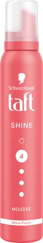 Schwarzkopf Taft Shine Finish, Hold 4 Mousse (Supermocne utrwalenie i połysk, Pianka do włosów) - 1