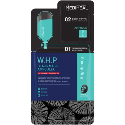 Mediheal W.H.P.  Black Mask Ampoulex (Detoksykująca dwuetapowa maska do twarzy)