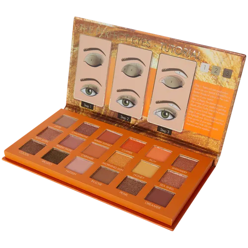 Fab Factory Golden 18-colour Beauty Palette (Paleta cieni do powiek) - 1
