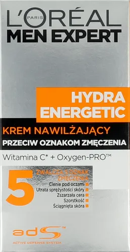 L'Oreal Paris Men Expert, Hydra Energetic, Krem nawilżający przeciw oznakom zmęczenia - 2