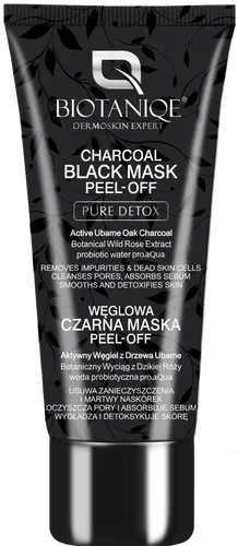 Biotaniqe Pure Detox, Węglowa czarna maska peel - off - 1