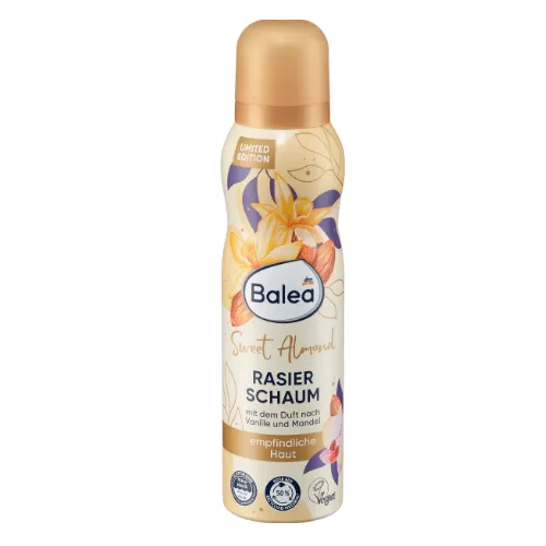 Balea Sweet Almond, Shaving Foam (Migdałowa pianka do golenia)