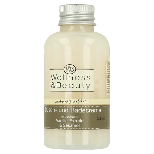 Wellness & Beauty Dusch- und Badecreme mit Vanille-Extrakt & Sesamol (Kremowy żel pod prysznic 'Wanilia i olejek sezamowy')