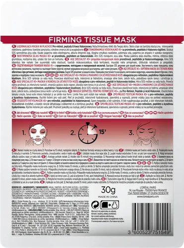 L'Oreal Paris Age Specialist 45+, Firming Tissue Mask (Ekspert Wieku 45+, Ujędrniająca maska w płachcie) - 2