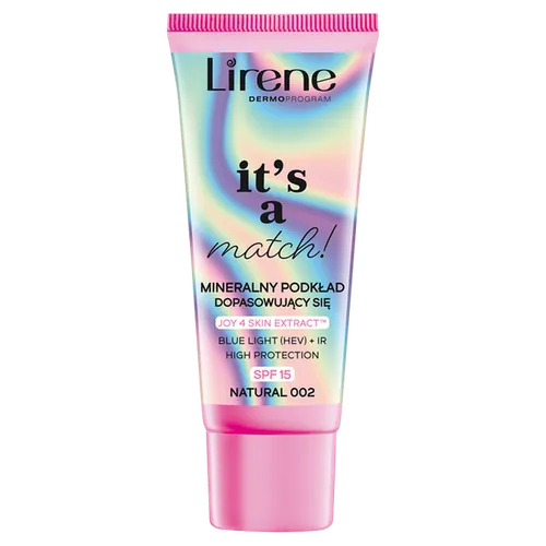 Lirene Dermoprogram It's A Match!, Mineralny podkład dopasowujący się SPF 15