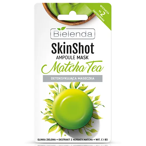 Bielenda Skin Shot Ampoule Mask Matcha Tea (Detoksykująca maseczka)