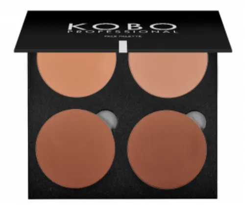 Kobo Professional Matt Bronzing Face Palette (Paleta czterech bronzerów do twarzy)