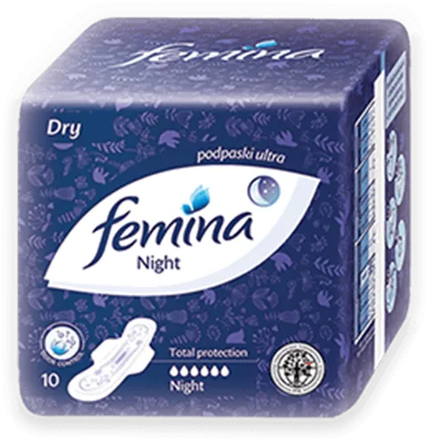Femina Podpaski higieniczne `Night Ultra Total Protection Maxi` - 1