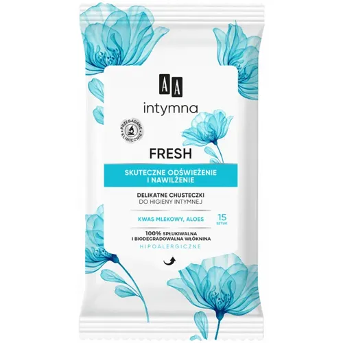 AA Intymna, Delikatne chusteczki do higieny intymnej `Fresh`