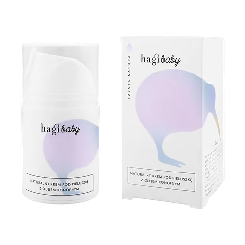 Hagi Baby, Naturalny krem pod pieluszkę z olejem konopnym