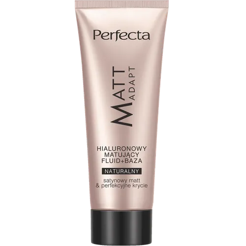 Perfecta Matt Adapt, Hialuronowy matujący fluid + baza - 2