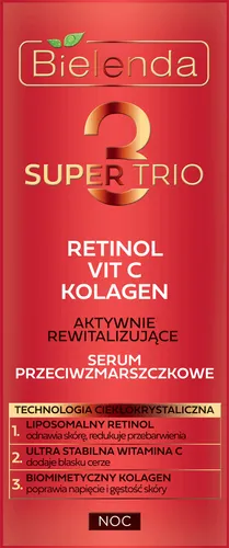 Bielenda Super Trio, Serum przeciwzmarszczkowe aktywnie rewitalizujące