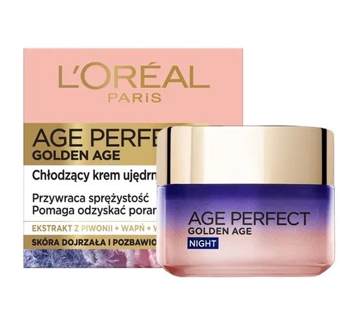 L'Oreal Paris Age Perfect, Golden Age, Chłodzący krem ujędrniający na noc