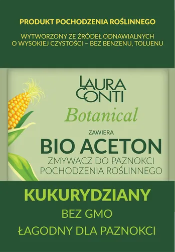 Laura Conti Bio aceton zmywacz po paznokci pochodzenia roślinnego