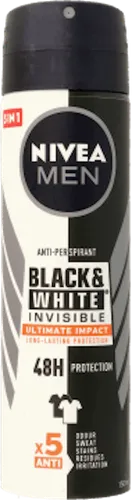 Nivea Men, Invisible Ultimate Impact Anti-perspirant Spray 48h (Antyperspirant w sprayu dla mężczyzn)